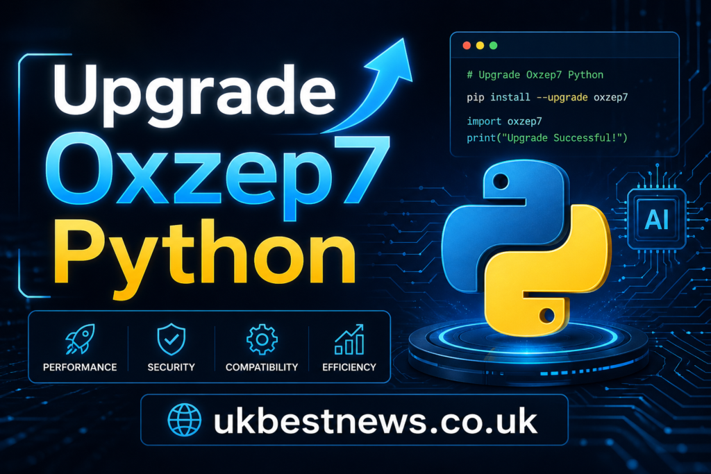 Upgrade Oxzep7 Python
